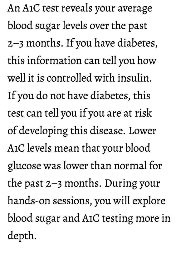 An A1C test reveals your average blood sugar levels over the past 2–3 months. If you have diabetes, this information ...