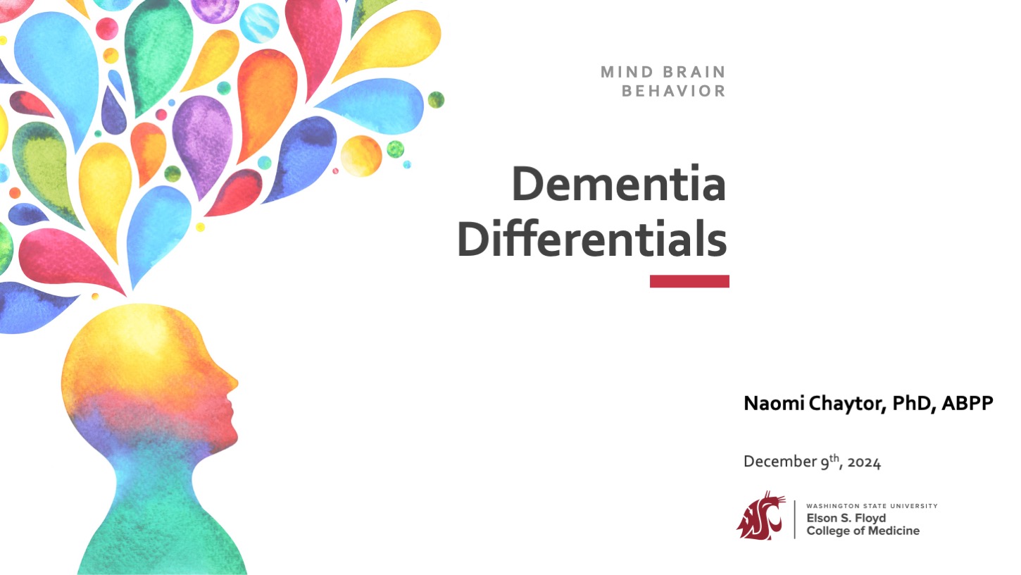 05-10-Dementia Differentials AY 2024-25