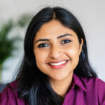 Closeup portrait of young indian woman.
